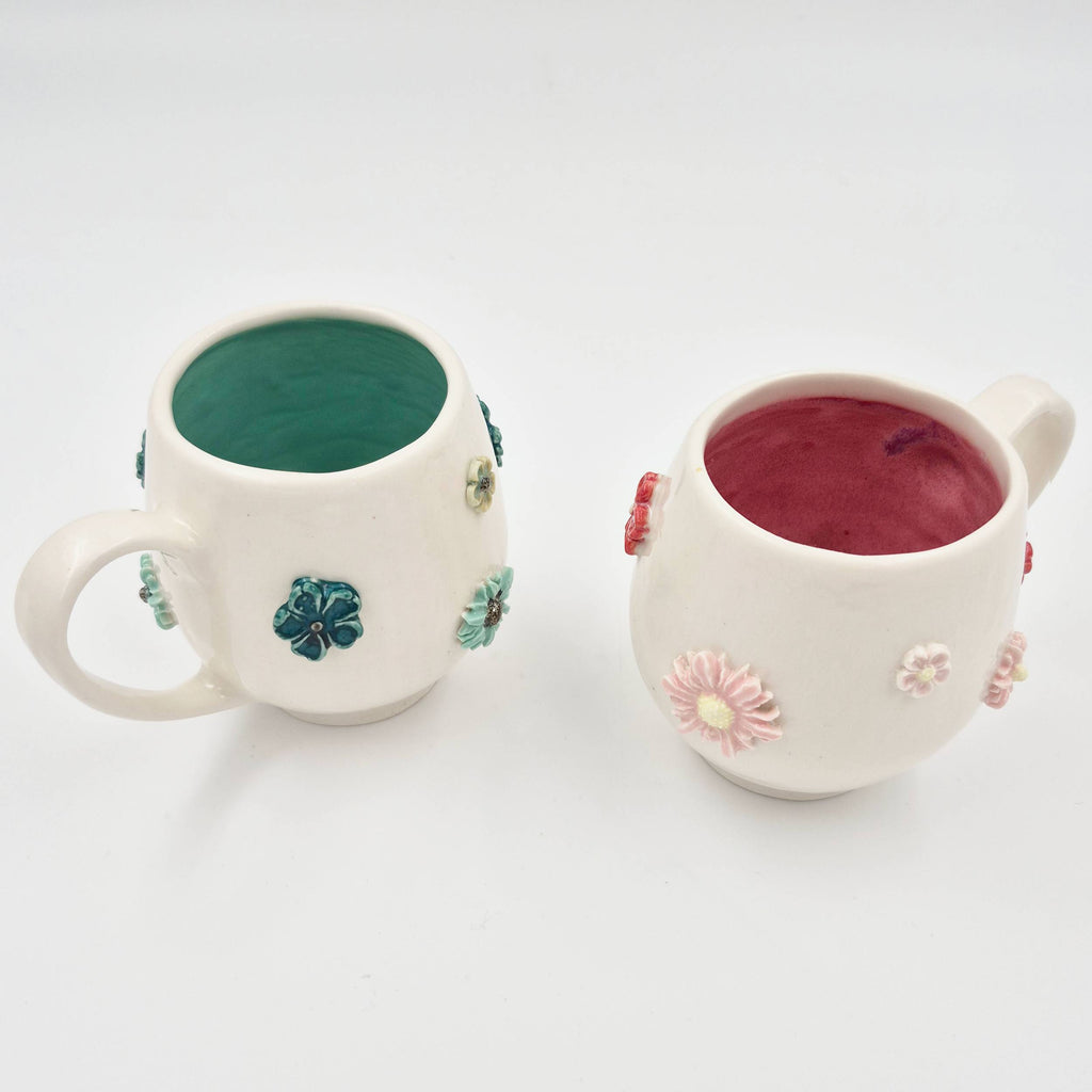 Blomsterkrus i porcelænsler (højde 9 cm, 2,5 dl)
